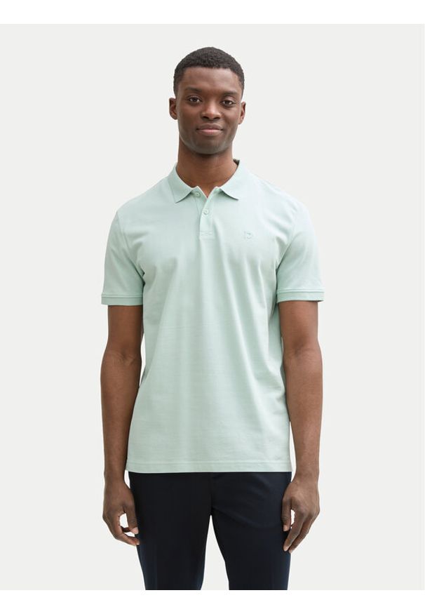 Tom Tailor Denim Polo 1045587 Zielony Regular Fit. Typ kołnierza: polo. Kolor: zielony. Materiał: bawełna