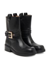 Armani Exchange Botki XW001654 AF17476 UC001 Czarny. Kolor: czarny. Materiał: skóra