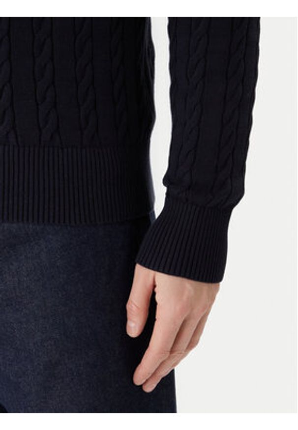 TOMMY HILFIGER - Tommy Hilfiger Sweter Classic MW0MW41955 Granatowy Regular Fit. Kolor: niebieski. Materiał: bawełna