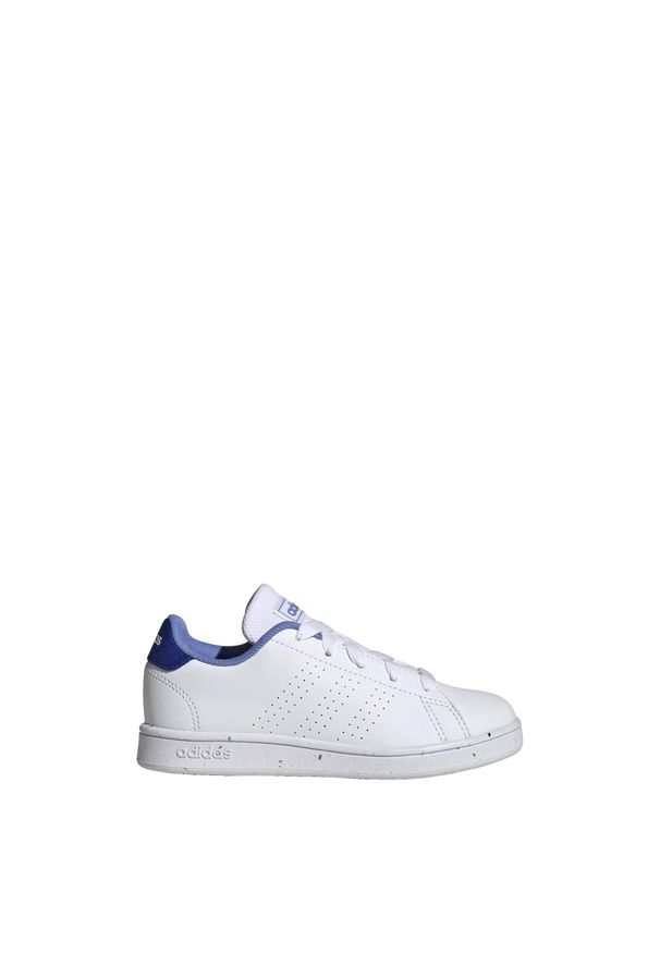Adidas - Advantage Lifestyle Court Lace Shoes. Kolor: biały, wielokolorowy, niebieski. Materiał: materiał, tkanina, syntetyk. Model: Adidas Advantage. Sport: tenis