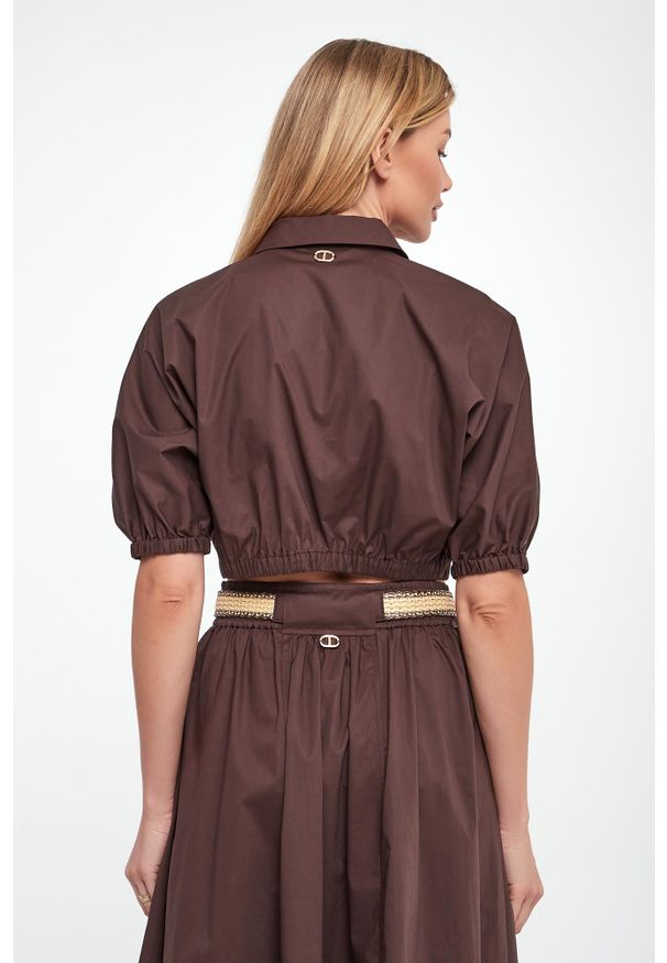 Twinset Milano - Bluzka damska koszulowa TWINSET