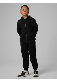 4f - 4F Spodnie dresowe joggery chłopięce - czarne 158 (12-13 lat). Okazja: na co dzień. Kolor: czarny. Materiał: dresówka. Sezon: lato. Styl: casual, sportowy #1