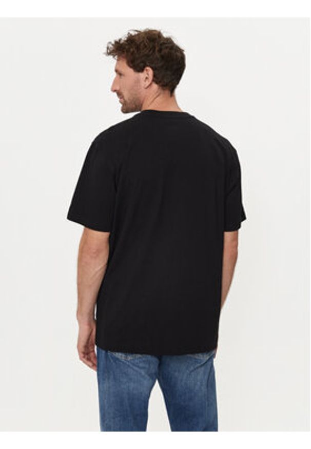 GAP - Gap T-Shirt 507947-08 Czarny Regular Fit. Kolor: czarny. Materiał: syntetyk, bawełna