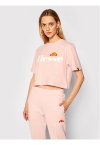 Ellesse T-Shirt Alberta SGS04484 Różowy Cropped Fit. Kolor: różowy. Materiał: bawełna #1