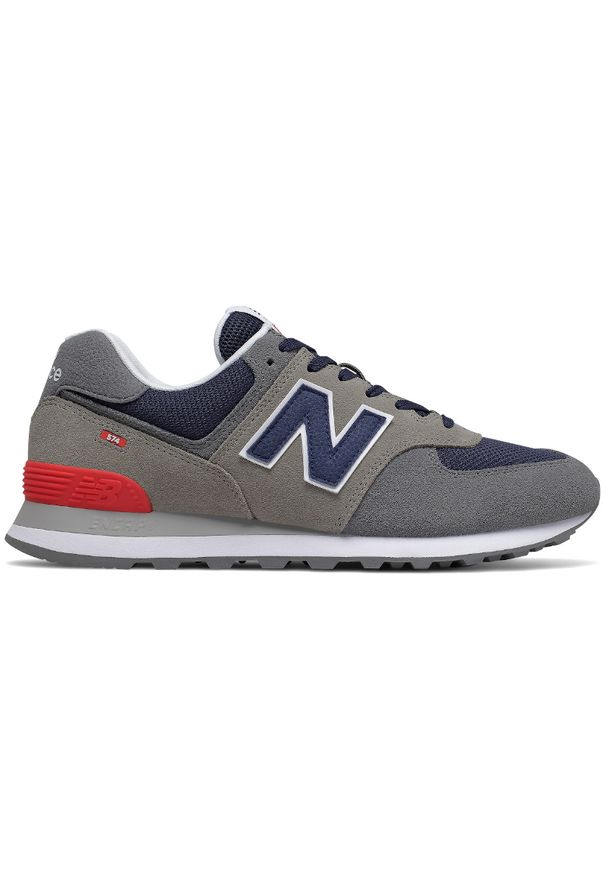 New Balance ML574EAD – szare. Kolor: szary. Materiał: guma, zamsz. Szerokość cholewki: normalna. Model: New Balance 574