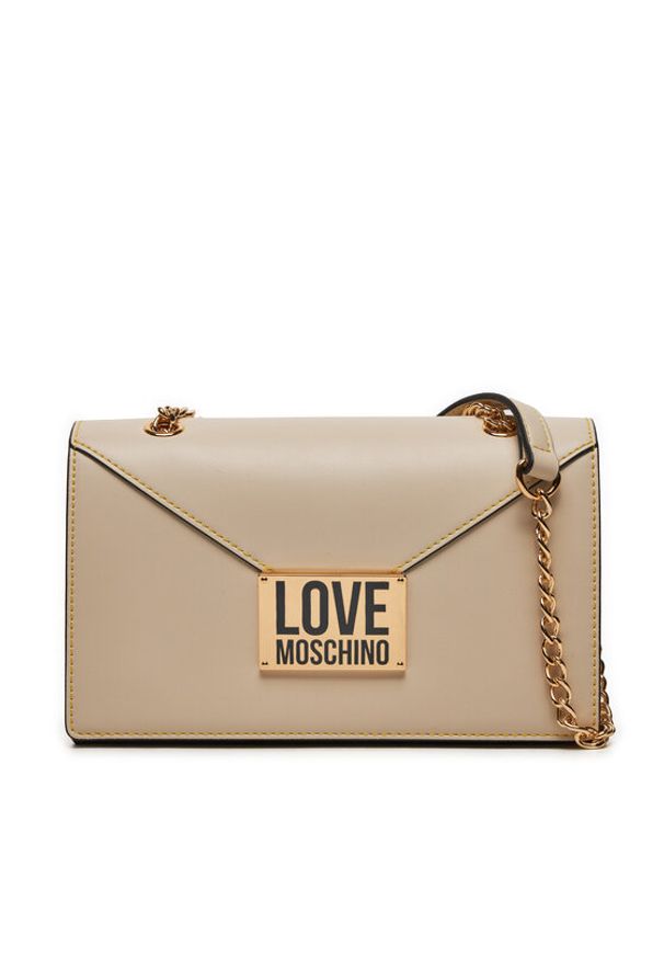 Love Moschino - LOVE MOSCHINO Torebka JC4073PP1LLG111A Beżowy. Kolor: beżowy. Materiał: skórzane