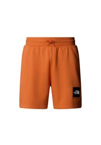 Szorty The North Face Box Nse Regular. Kolor: pomarańczowy. Długość: krótkie. Sezon: lato