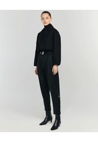 ANIA KUCZYŃSKA - Wełniane czarne spodnie Ornella. Stan: podwyższony. Kolor: czarny. Materiał: wełna #2