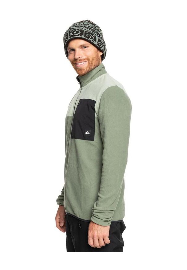 Quiksilver - dla Mężczyzn AKER Zielony. Kolor: niebieski. Materiał: poliester, materiał