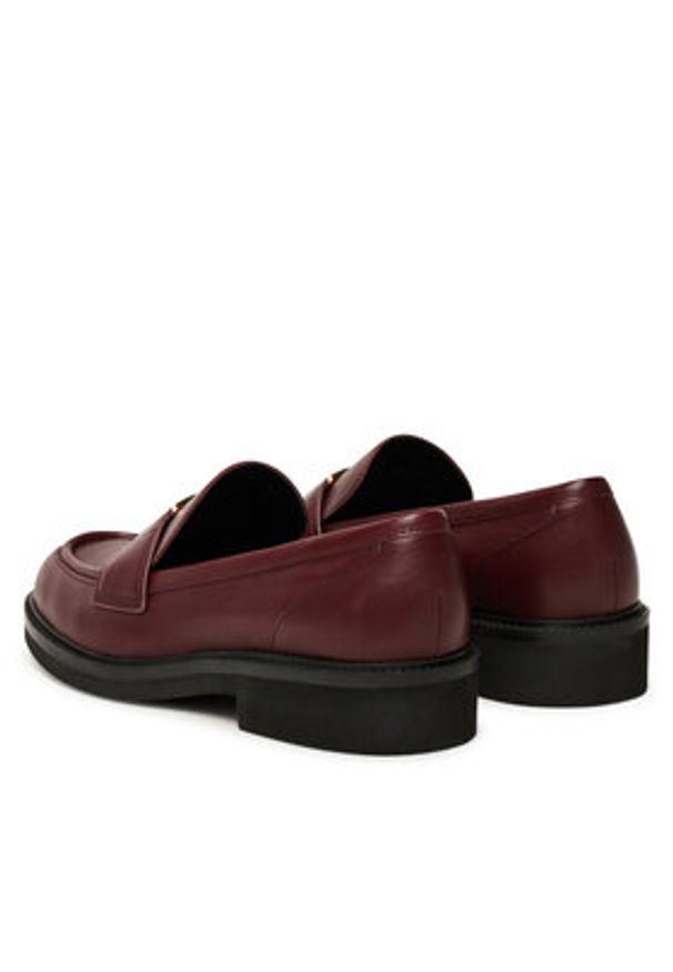 Guess Lordsy FLTSH3 LEA14 Bordowy. Kolor: czerwony. Materiał: skóra