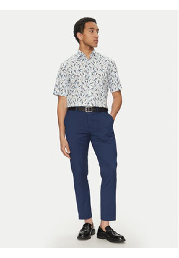BOSS Koszula H-Joe 50539145 Niebieski Regular Fit. Kolor: niebieski. Materiał: bawełna