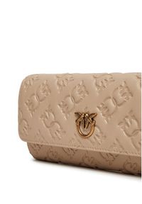 Pinko - PINKO Duży Portfel Damski Love Tiny Birds Wallet C 103765 A1YB Beżowy. Kolor: beżowy. Materiał: skóra #5