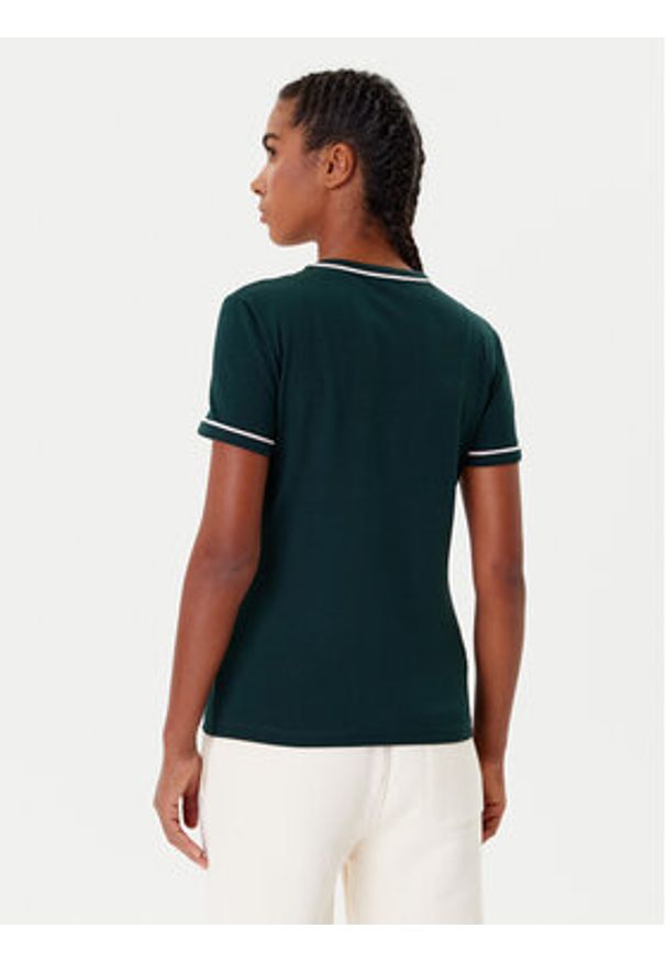 Lacoste T-Shirt TF5289 Zielony Slim Fit. Kolor: zielony. Materiał: bawełna