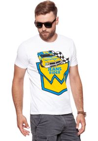 Wrangler - WRANGLER T SHIRT B&Y CREW TEE WHITE W7C41FK12 112131688. Materiał: bawełna. Wzór: nadruk. Sezon: lato #1