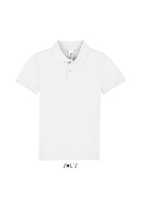 SOL'S - Dziecięca koszulka polo Sol's Perfect. Typ kołnierza: polo. Kolor: biały. Materiał: bawełna. Sezon: lato #1