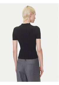Hugo - HUGO Sweter Sarphapilk 50542598 Czarny Slim Fit. Kolor: czarny. Materiał: wiskoza #4