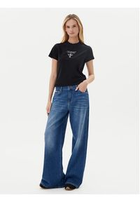 Guess T-Shirt V4YI21 KCDH1 Czarny Slim Fit. Kolor: czarny. Materiał: bawełna #5