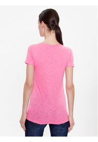 Sisley T-Shirt 3TNHL11A2 Różowy Regular Fit. Kolor: różowy. Materiał: bawełna