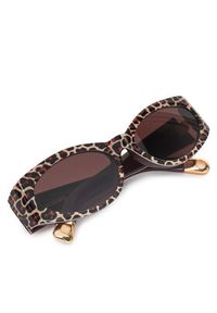 JACQUEMUS Okulary przeciwsłoneczne JAC4C2SUN Brązowy. Kolor: brązowy #5