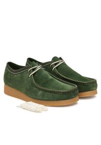 Clarks Półbuty Wallabee EVO 26186170 Zielony. Kolor: zielony. Materiał: skóra, zamsz #4