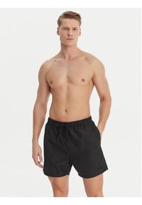 Calvin Klein Swimwear Szorty kąpielowe LV00N61027 Czarny Regular Fit. Kolor: czarny. Materiał: bawełna #2