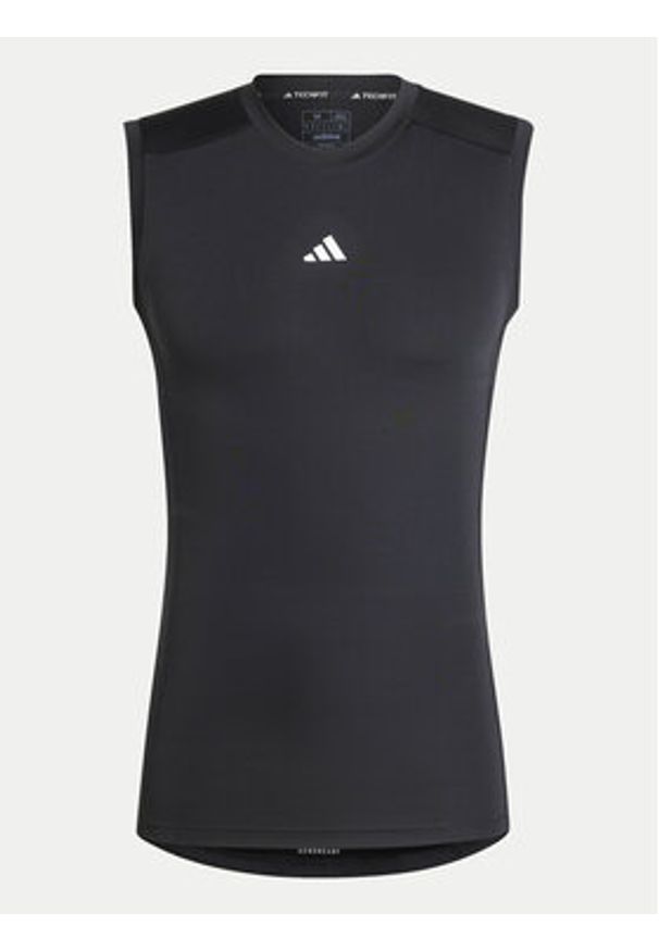Adidas - adidas Koszulka techniczna TECHFIT Compression Training JE6694 Czarny Slim Fit. Kolor: czarny. Materiał: syntetyk. Technologia: Techfit (Adidas)