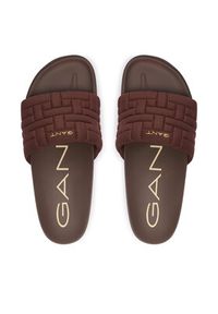 GANT - Gant Klapki 32507312 Brązowy. Kolor: brązowy. Materiał: materiał #5