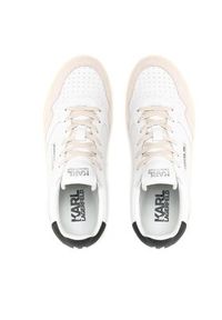Karl Lagerfeld - KARL LAGERFELD Sneakersy KL53020 Biały. Kolor: biały. Materiał: skóra #6