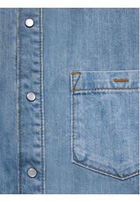 Americanos Koszula jeansowa Unisex Michigan Niebieski Oversize. Kolor: niebieski. Materiał: bawełna, jeans #12