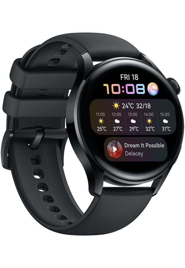 HUAWEI - Huawei smartwatch WATCH 3. Rodzaj zegarka: smartwatch. Kolor: czarny. Styl: sportowy