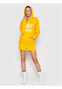 Adidas - adidas Szorty sportowe 3 Str HL6761 Żółty Regular Fit. Kolor: żółty. Materiał: syntetyk #5