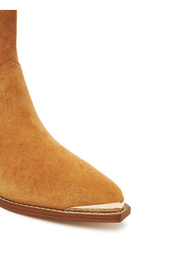 Guess Kowbojki FLTLN2 SUE10 Brązowy. Kolor: brązowy. Materiał: skóra, zamsz