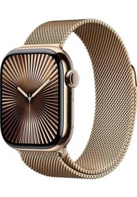 APPLE - Smartwatch Apple Watch 10 GPS + Cellular 42mm Gold Titanium Milanese Loop Złoty (MX083QF/A). Rodzaj zegarka: smartwatch. Kolor: złoty #1