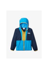 columbia - Kurtka przeciwwiatrowa dziewczęca Columbia Back Bowl Hooded Windbreaker. Kolor: niebieski