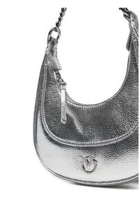 Pinko - PINKO Torebka Brioche Hobo Mini AI 24-25 PLTT 101433 A204 Srebrny. Kolor: srebrny. Materiał: skórzane