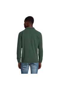 SOL'S - Bluza Polarowa Unisex Dla Dorosłych Ness Half Zip. Kolor: zielony. Materiał: polar. Sezon: zima