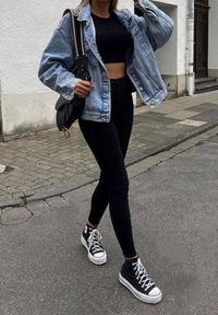 Renee - Czarne Legginsy z Dzianiny High Waist z Gumką w Pasie Nimzza. Stan: podwyższony. Kolor: czarny. Materiał: dzianina. Styl: klasyczny #1