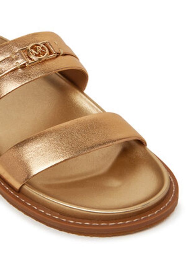 MICHAEL Michael Kors Klapki Mandy 40S5MAFS1M Złoty. Kolor: złoty. Materiał: skóra