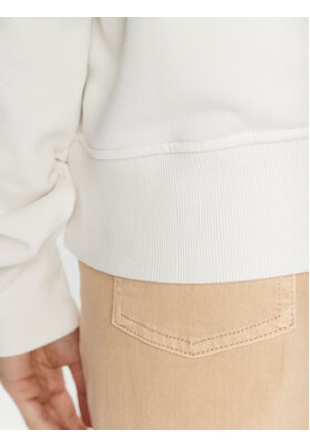 Guess Bluza W3BQ10 KBKM0 Écru Regular Fit. Materiał: bawełna