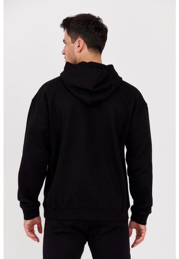Diesel - DIESEL Czarna męska bluza z kapturem S-BOXT-HOOD-DIV, Rozmiar XXL. Typ kołnierza: kaptur. Kolor: czarny. Materiał: bawełna, materiał, elastan