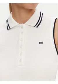 TOMMY HILFIGER - Tommy Hilfiger Sukienka codzienna WW0WW45167 Biały Regular Fit. Okazja: na co dzień. Kolor: biały. Materiał: syntetyk. Typ sukienki: proste. Styl: casual #3