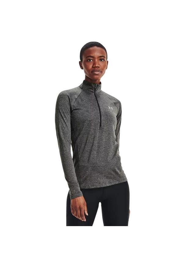 Bluza treningowa damska Under Armour Tech Solid. Kolor: szary. Materiał: poliester