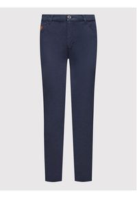 Trussardi Jeans - Trussardi Chinosy 105 56J00002 Granatowy Skinny Fit. Kolor: niebieski. Materiał: bawełna #5