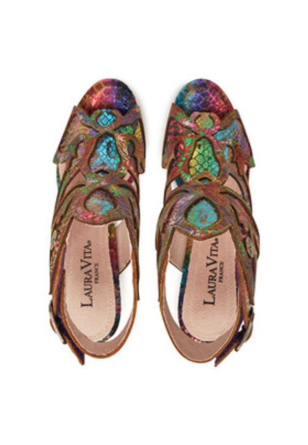 Laura Vita Sandały Hicao 19 Kolorowy. Materiał: skóra. Wzór: kolorowy
