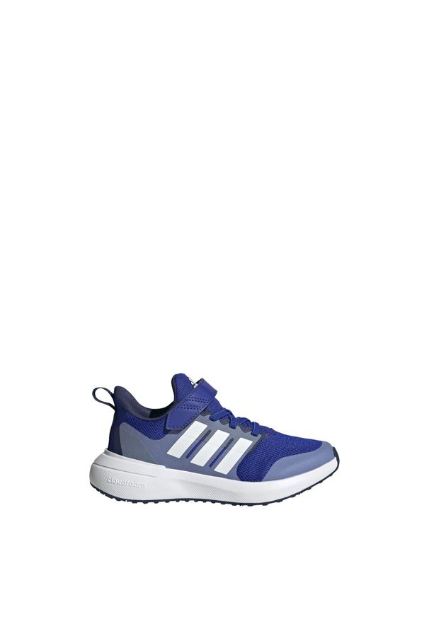 Buty do chodzenia dla dzieci Adidas FortaRun 2.0 Cloudfoam Elastic Lace. Kolor: biały, niebieski, wielokolorowy. Materiał: materiał. Model: Adidas Cloudfoam. Sport: turystyka piesza