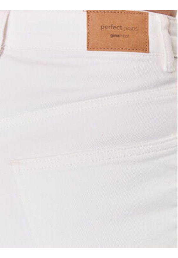 Gina Tricot Jeansy 18983 Biały Slim Fit. Kolor: biały