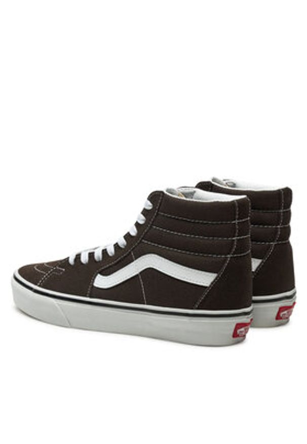 Vans Tenisówki Sk8-Hi VN000CMXD4C1 TURKISH COFFEE Brązowy. Kolor: brązowy. Materiał: skóra, zamsz