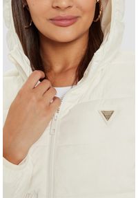 Guess - GUESS Beżowa długa damska kurtka New Aleta, Rozmiar S. Kolor: beżowy. Długość: długie #2