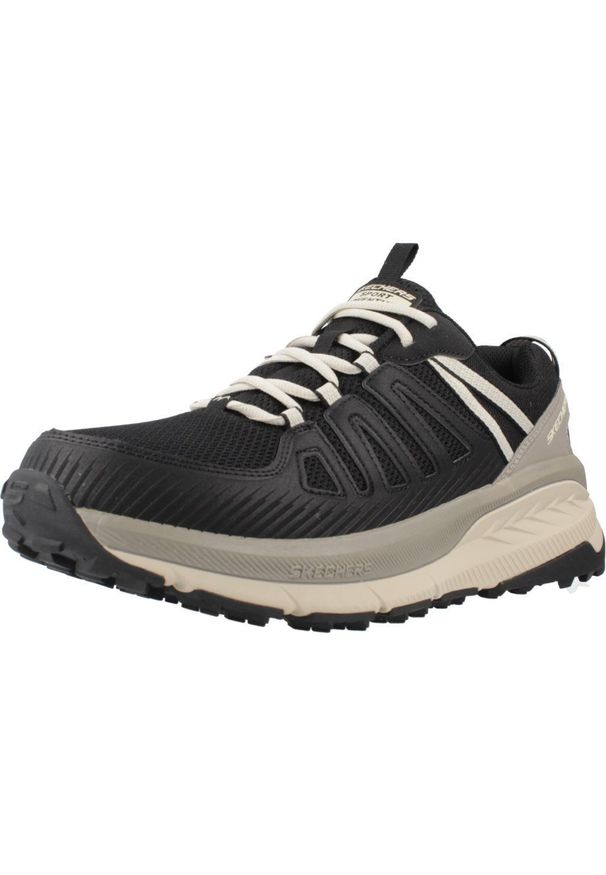 skechers - Kapcie SKECHERS SWITCH BACK Czarny. Kolor: czarny. Materiał: syntetyk, tkanina