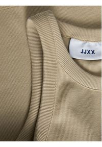 JJXX Top 12224661 Beżowy Rib Fit. Kolor: beżowy. Materiał: bawełna #8